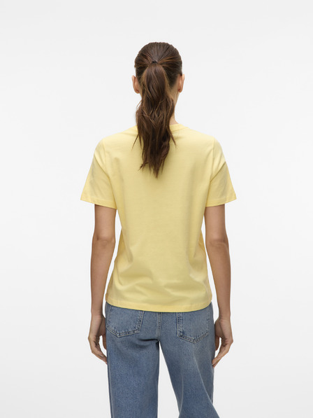 Vero Moda Žluté dámské tričko Vero Moda