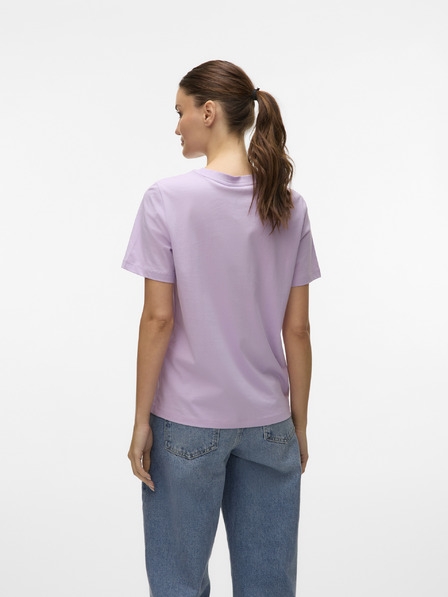 Vero Moda Fialové dámské tričko Vero Moda