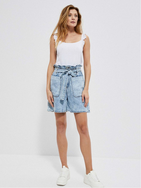 Moodo Bílé dámské tílko Moodo