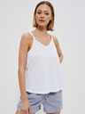 Moodo Bílé dámské tílko Moodo