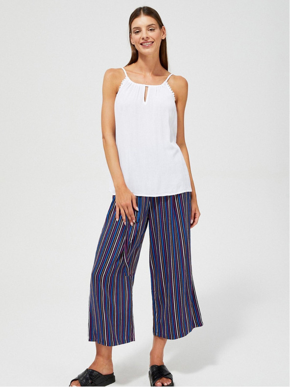 Moodo Bílé dámské tílko Moodo