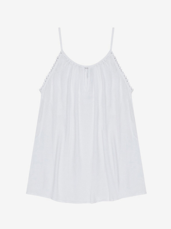 Moodo Bílé dámské tílko Moodo