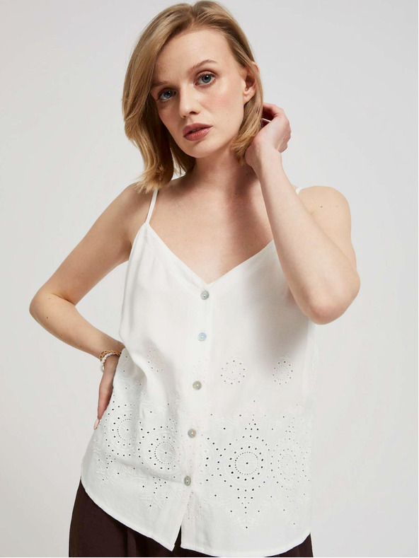 Moodo Bílý dámský top Moodo