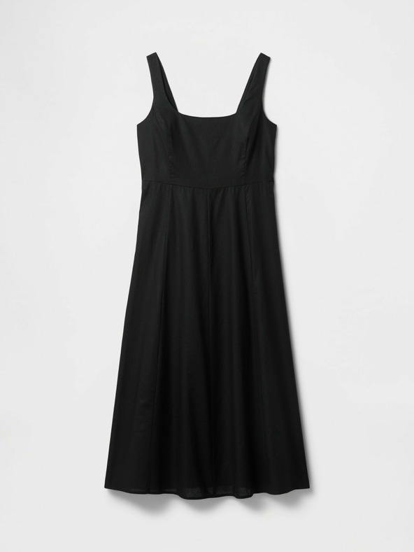 GAP Lněné midi šaty GAP