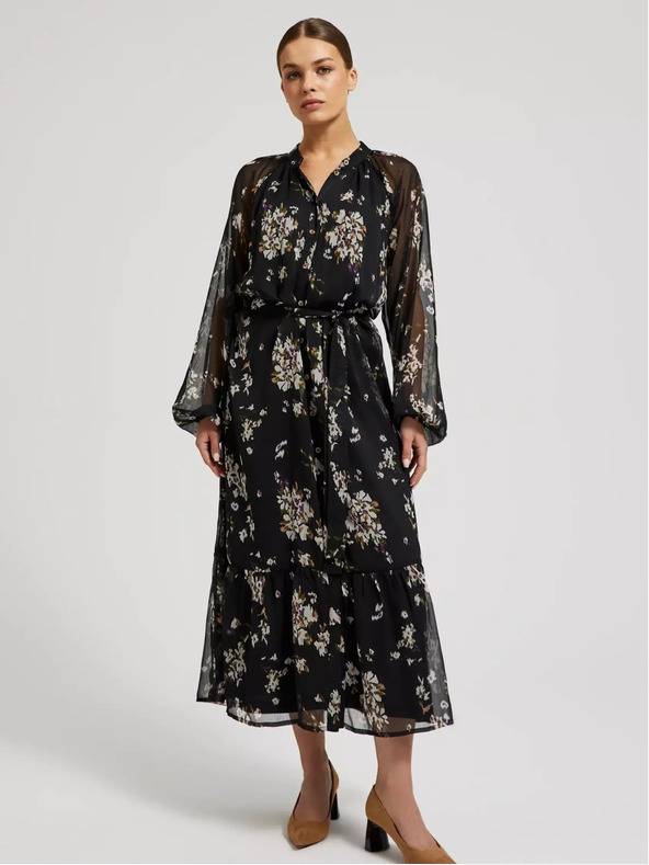 Moodo Dámské květované šaty Moodo