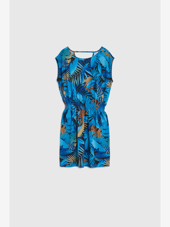 Moodo Modré vzorované šaty Moodo