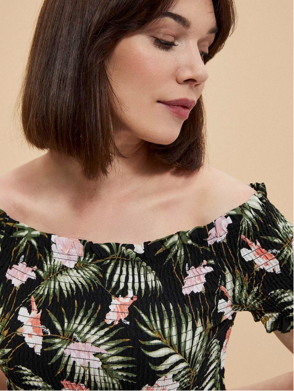 Moodo Vzorované viskózové šaty Moodo