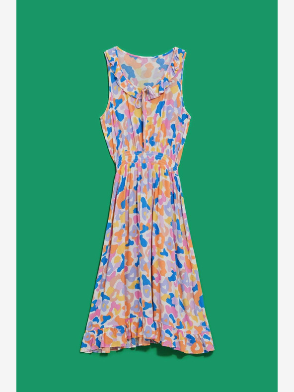 Moodo Krémové vzorované šaty Moodo