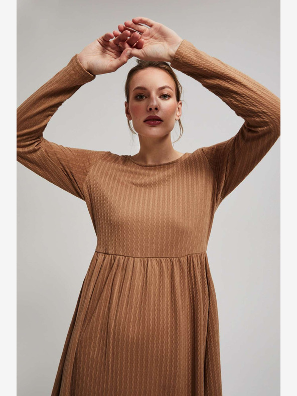 Moodo Dámské žebrované šaty Moodo