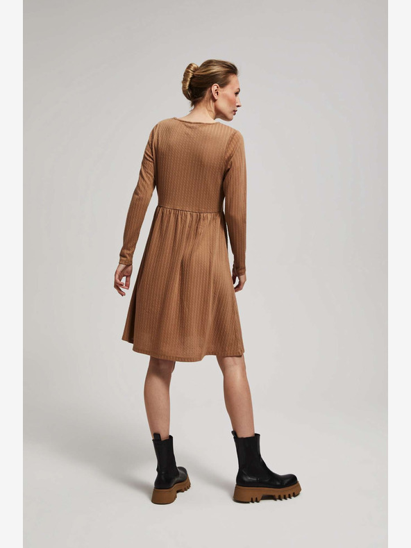 Moodo Dámské žebrované šaty Moodo