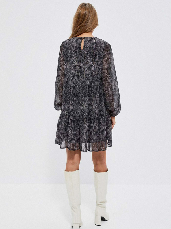 Moodo Černé dámské boho šaty Moodo