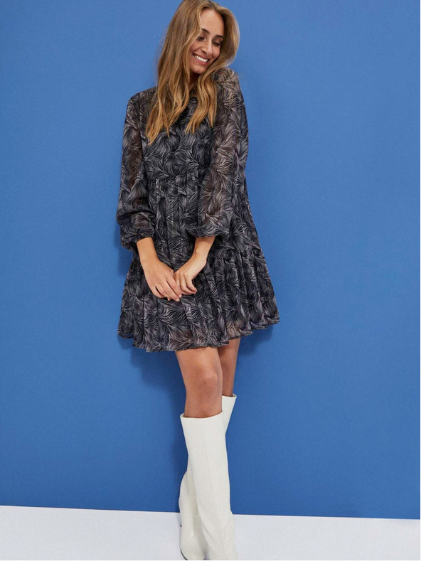 Moodo Černé dámské boho šaty Moodo