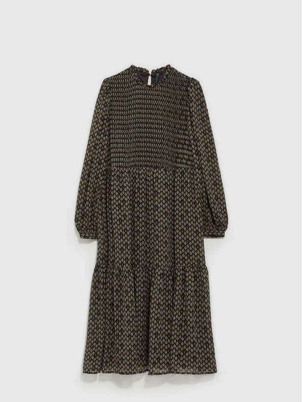 Moodo Černé dámské midi šaty Moodo