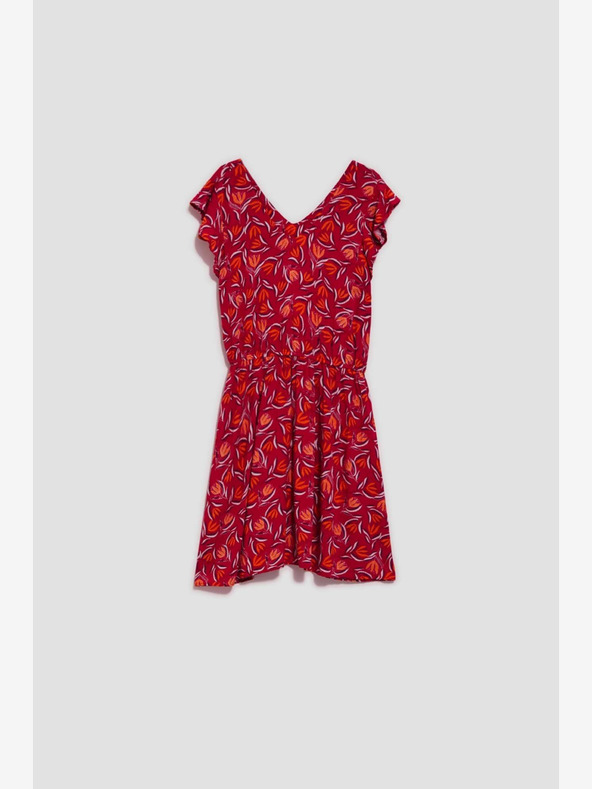 Moodo Červené vzorované šaty Moodo
