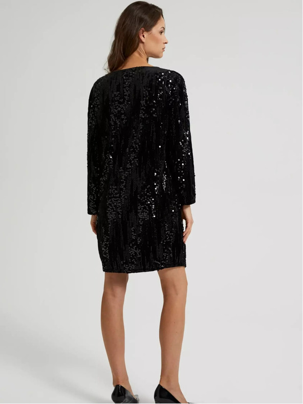 Moodo Dámské společenské šaty s flitry Moodo