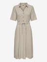 Jacqueline de Yong Béžové dámské košilové šaty JDY