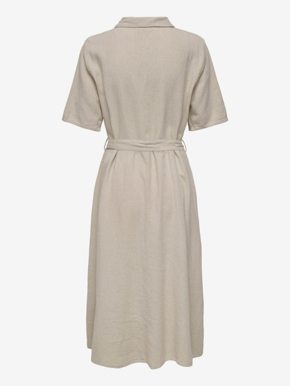 Jacqueline de Yong Béžové dámské košilové šaty JDY