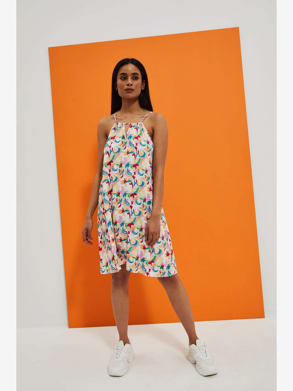 Moodo Vzorované letní šaty na ramínka Moodo