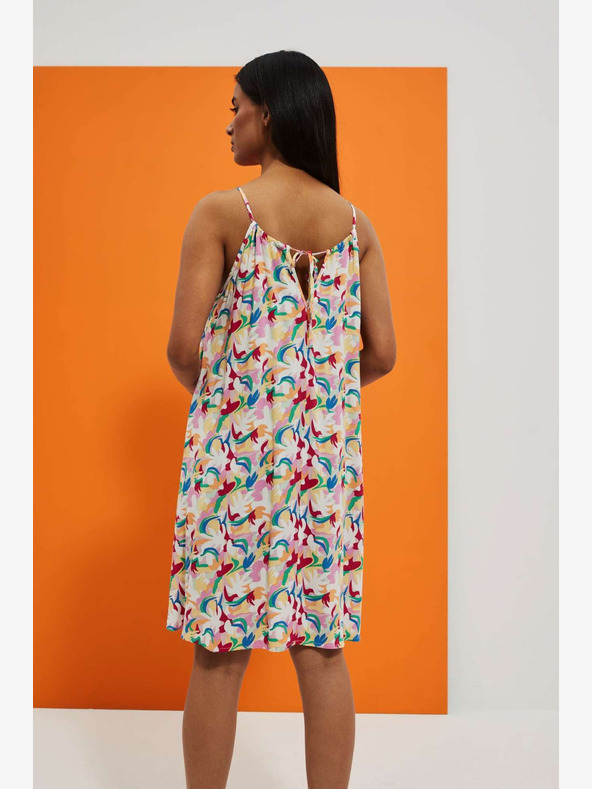 Moodo Vzorované letní šaty na ramínka Moodo