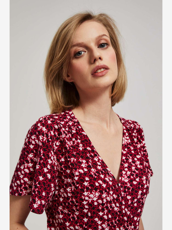 Moodo Tmavě růžové maxi šaty Moodo