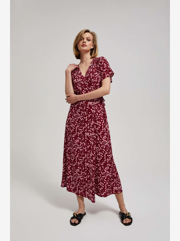 Moodo Tmavě růžové maxi šaty Moodo