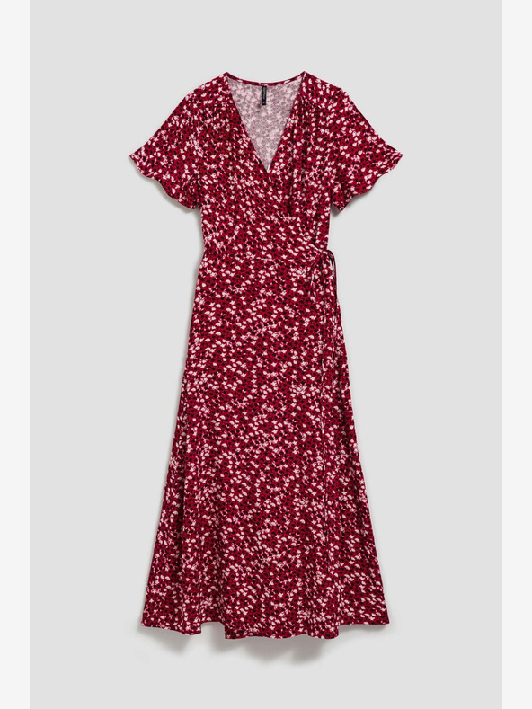 Moodo Tmavě růžové maxi šaty Moodo