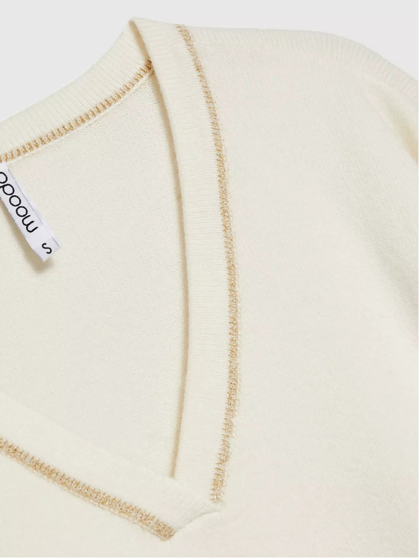 Moodo Dámský svetr zdobený metalickou nití Moodo