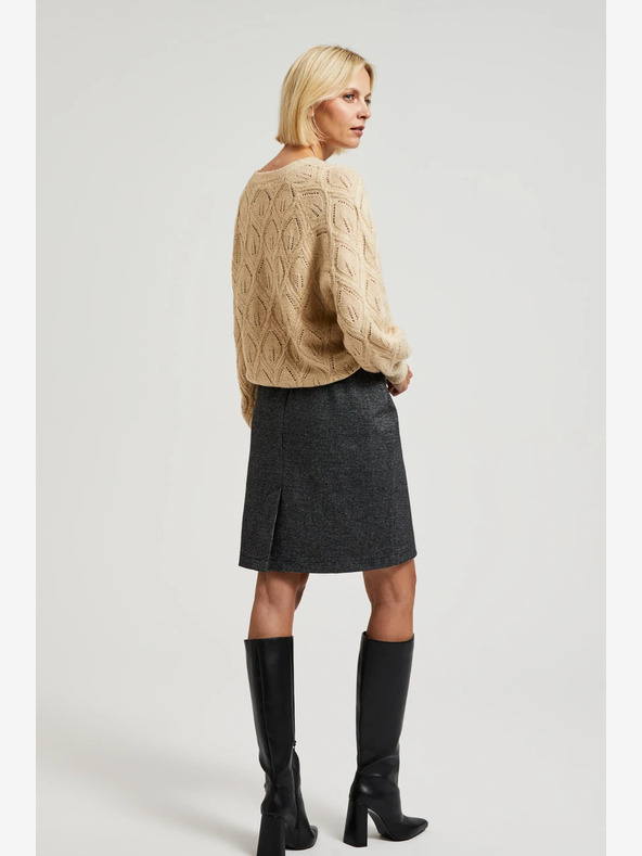 Moodo Béžový dámský svetr Moodo