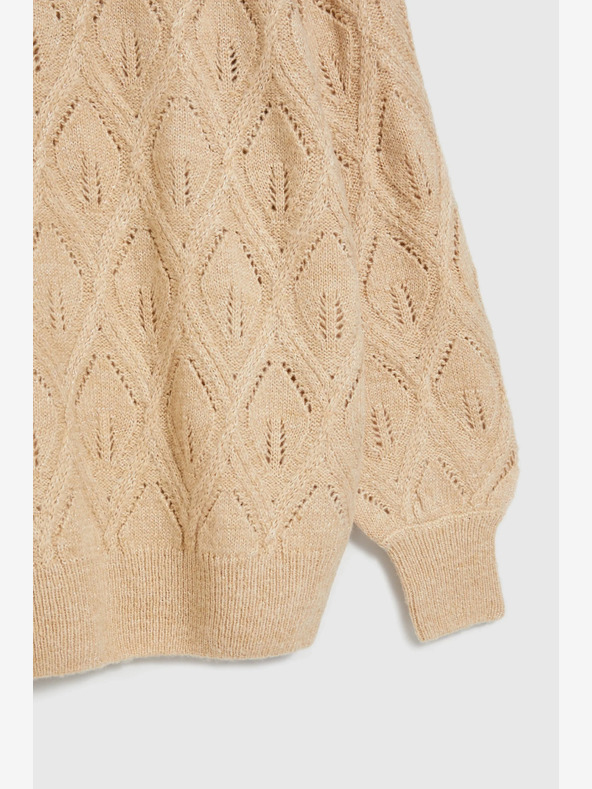 Moodo Béžový dámský svetr Moodo