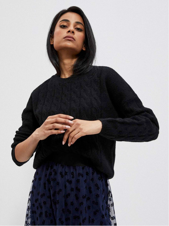 Moodo Černý dámský svetr Moodo