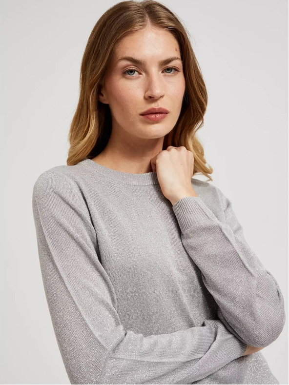 Moodo Dámský svetr s výstřihem do V Moodo