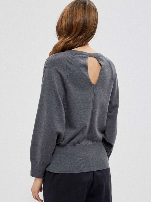 Moodo Šedý dámský svetr Moodo