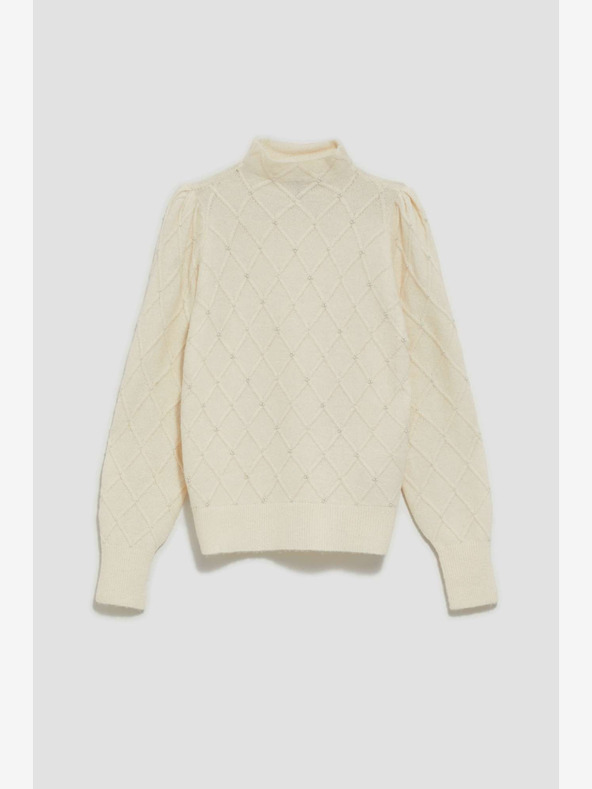 Moodo Krémový dámský svetr Moodo