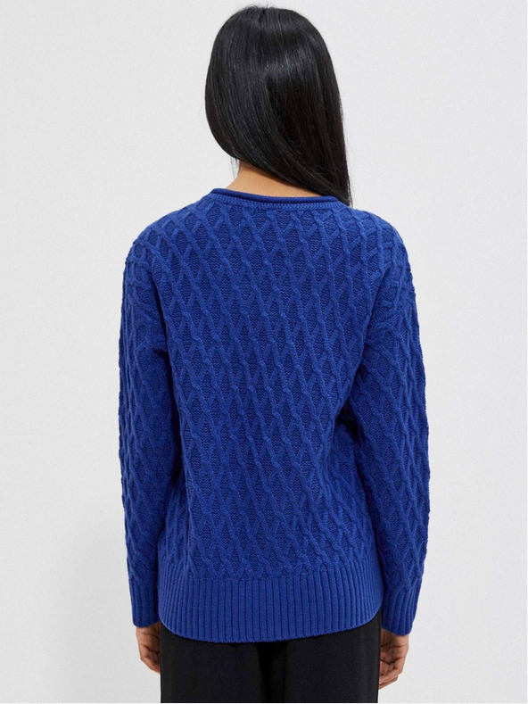 Moodo Modrý dámský svetr Moodo