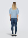 ONLY Světle modrý dámský svetr s krátkým rukávem ONLY ONLRICA