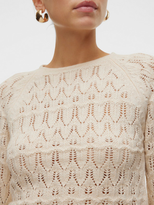 Vero Moda Béžový dámský svetr Vero Moda