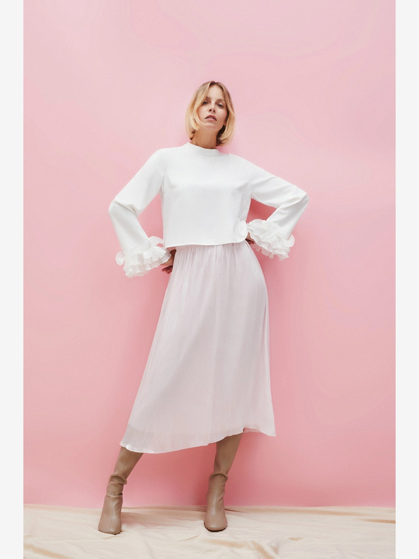 Moodo Světle růžová dámská sukně Moodo