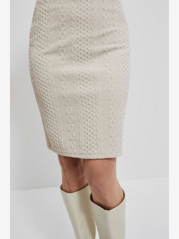 Moodo Béžová dámská sukně Moodo