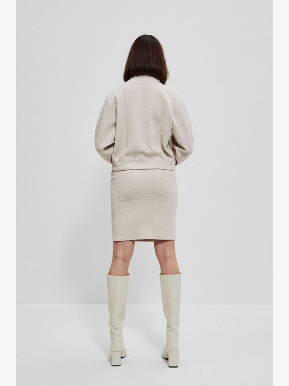 Moodo Béžová dámská sukně Moodo