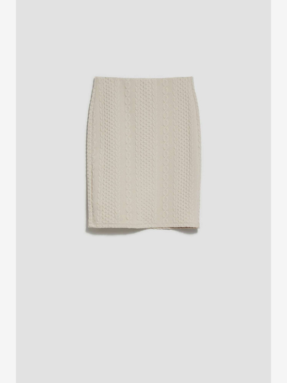 Moodo Béžová dámská sukně Moodo