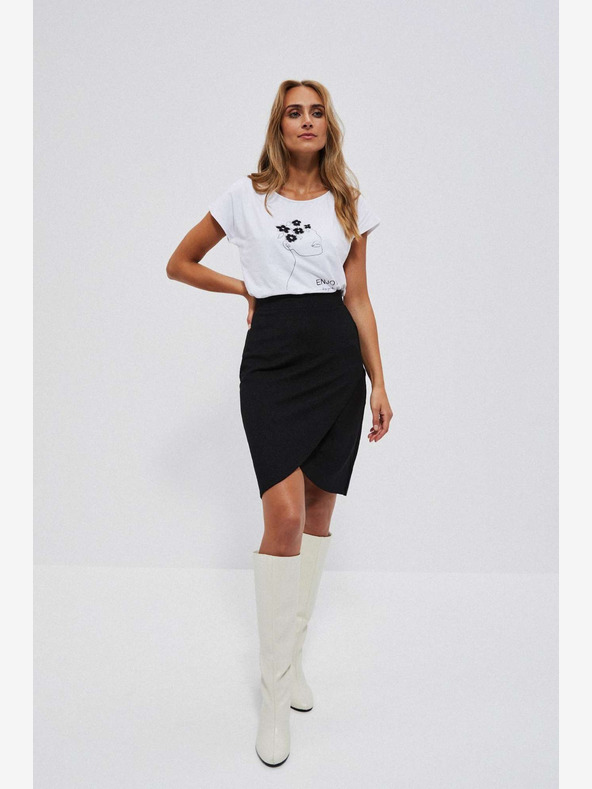 Moodo Černá dámská sukně Moodo