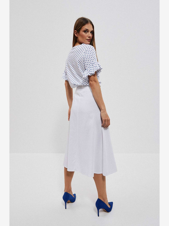 Moodo Bílá dámská sukně Moodo