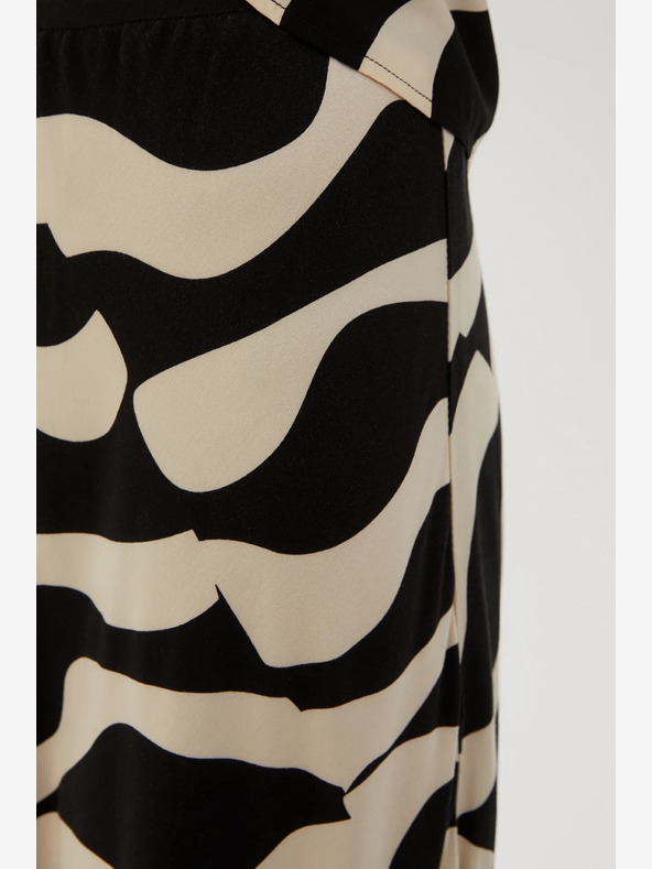 Moodo Béžovo-černá dámská vzorovaná sukně Moodo