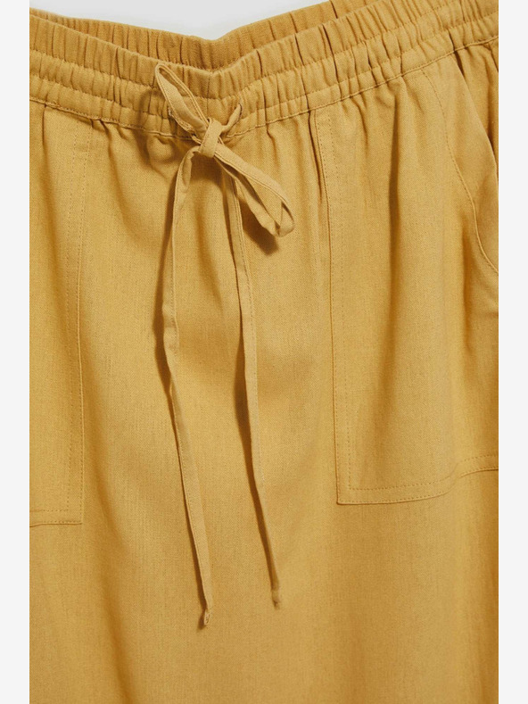 Moodo Žlutá sukně s kapsami Moodo
