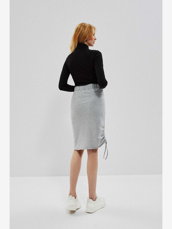 Moodo Světle šedá dámská sukně Moodo