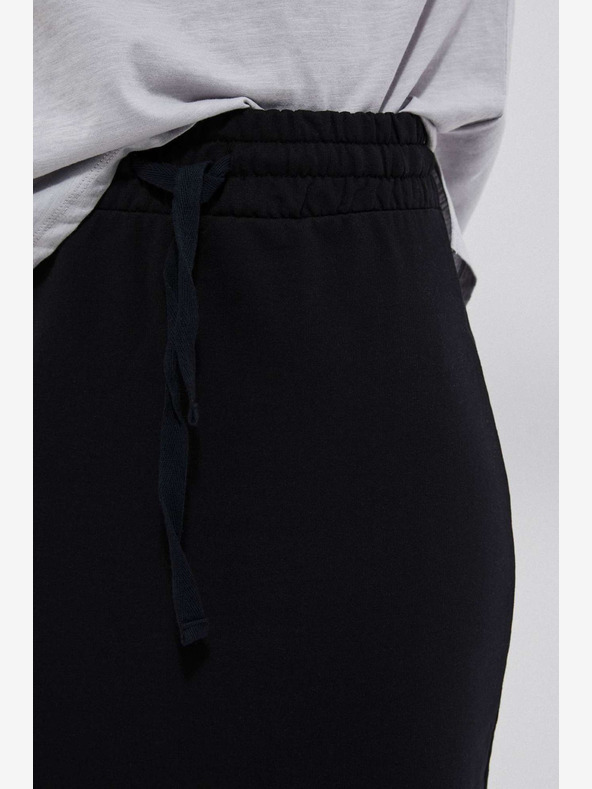 Moodo Černá dámská tepláková sukně Moodo