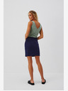 Moodo Tmavě modrá dámská tepláková sukně Moodo