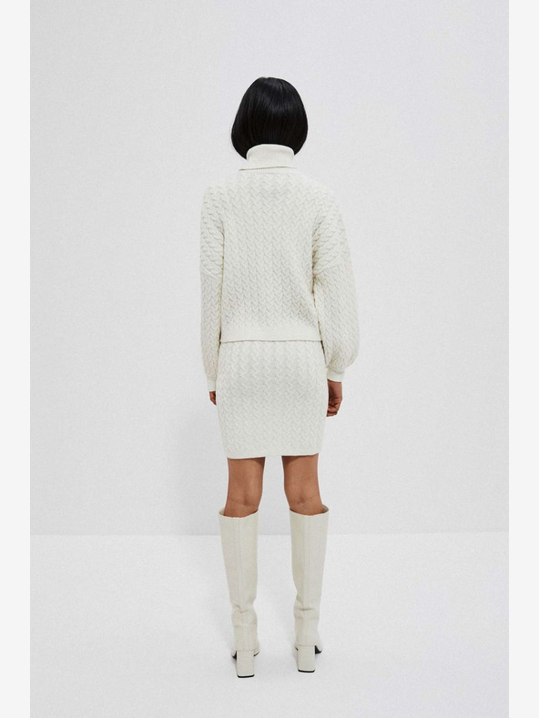 Moodo Krémová dámská sukně Moodo