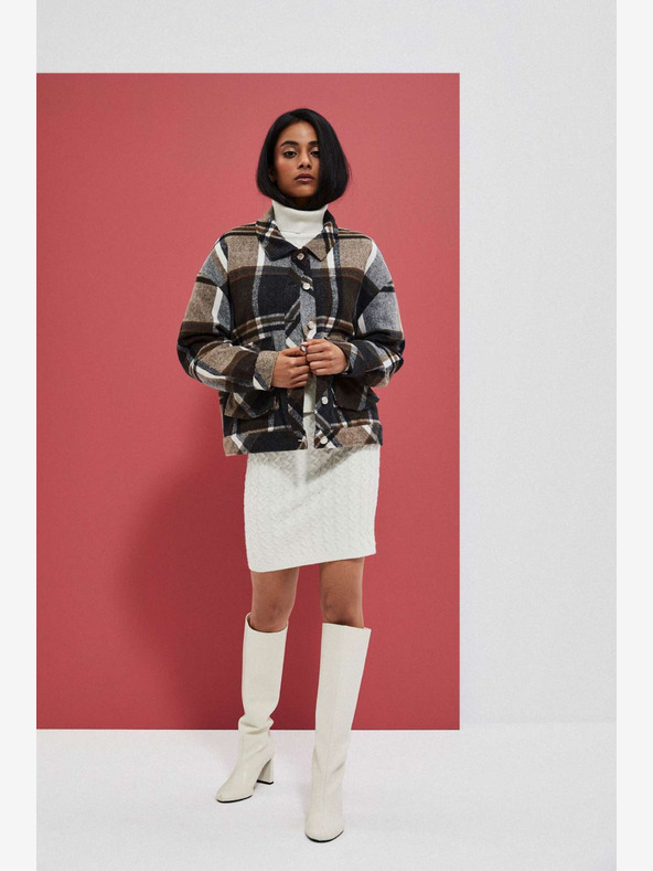 Moodo Krémová dámská sukně Moodo