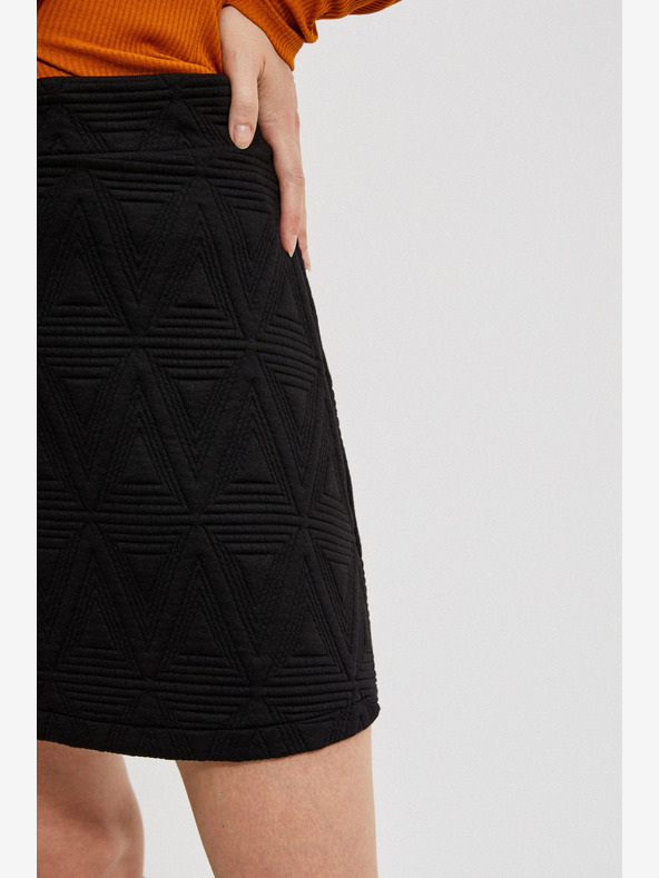 Moodo Černá dámská sukně Moodo